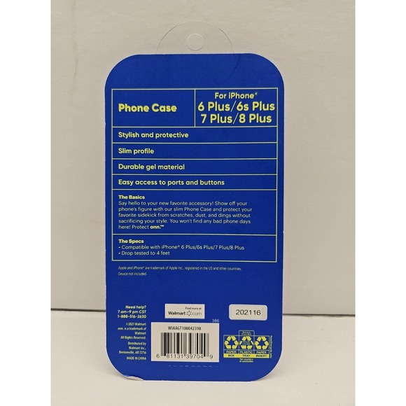 Protect Onn Phone Case for iPhone 6 Plus 6s Plus 7 Plus 8 Plus Tropical NEW - Picture 2 of 2